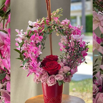 Pink Orchid Wreath (4mua PFL-2312)